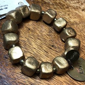 Handmade Simbi Clay Bead Charm Bracelet